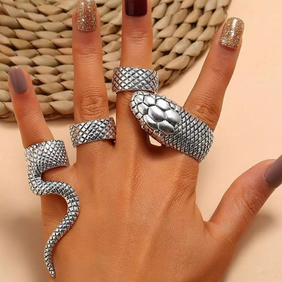 Serpentine Snake Ring Set - Picture 2 of 6